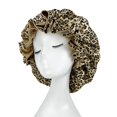thumbnail image 3 of Bonnet en Satin Soyeux à Double Couche pour Femmes, Bonnet de Nuit Réversible, Accessoires pour Cheveux, Violet, 3 of 6