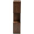 thumbnail image 4 of Bowery Hill 3 Shelf Display Bookcase in Brown and Dark Grey, 4 of 7