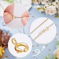 thumbnail image 4 of 40Pcs Spring Ring Clasps 7.5x5mm 18K Gold Plated Spring Clasps Brass Round Clasps Open Ring Jewelry Spring Clasp Jewelry Connector Clasps for Brecelet Neckalce Jewelry DIY Craft Making, 4 of 5