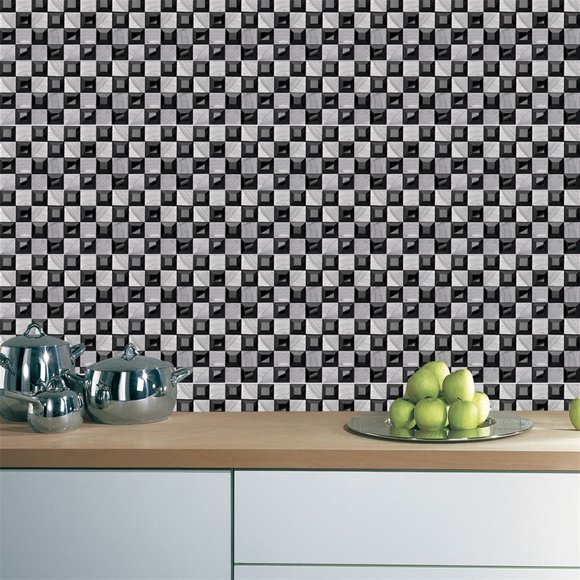 EGNMCR Wall Stickers, Cute Stickers DIY Self Adhesive Wall Tile Sticker Vinyl Home Kitchen Decoration Wall Tile Sticker