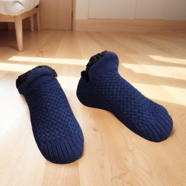 Calcetines de invierno para hombre y mujer, zapatillas antideslizantes para dormitorio, calcetines de dormir suaves y térmicos para Navidad