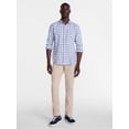 thumbnail image 2 of George Men's and Big Men's Slub Cotton Shirt with Long Sleeves, Sizes S-3XL, 2 of 5