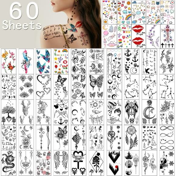 Temporary Tattoos in Body Makeup 