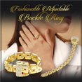 thumbnail image 4 of Qarigey Anillo ajustable cinturón hebilla banda anillo Metal cadena cinturón hebilla anillo joyería Ropa, zapatos y accesorios Miscelánea, 4 of 6
