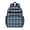 Blue and Black-1, variant on Blue and Black Checkered Pattern Backpack for School, Cute School Bag with Adjustable Shoulder Straps and Padded Back, 15.25"x11.5"x5.25"
