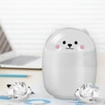 thumbnail image 1 of FUTUREORYY 2Ud Basurero De Plata Con Tapa Adorable Para Uso En Hogar Y Oficina, 1 of 7