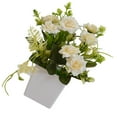 thumbnail image 2 of Monstrate Flor artificial en maceta, flor realista de tela, simulación de maceta de plástico Plantas Artificiales champán, 2 of 6