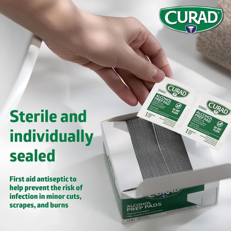 Curad Alcohol Prep Pads, Medium 2-Ply, 400 Count photo 5