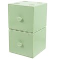 thumbnail image 1 of Miangastore Stackable Organizer Drawers Light Green 2Set 3.7X3.6X3.3In, 1 of 8