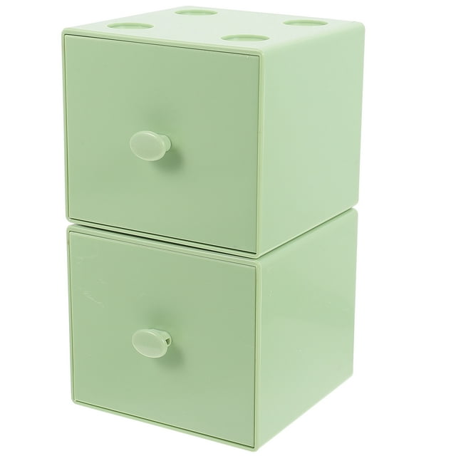 Miangastore Tiroirs Empilables Vert Pâle 2 Ensembles 3.7x3.6x3.3 Po