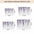thumbnail image 5 of Purple Eucalyptus Leaves Door Mat Indoor Outdoor, Watercolor Botanical Summer Non Slip Welcome Mat with Rubber Backing, Absorbent Fabric Front Door Mats Entryway Rug for Home Patio Entrance 24"x36", 5 of 9
