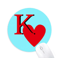 thumbnail image 1 of Love King Heart K Poker Mouse Pad Comfortable Game Office Mat, 1 of 2