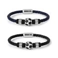 thumbnail image 3 of Pulsera de fútbol para hombre, brazalete trenzado sencillo, joyería para niños y hombres, 3 of 3