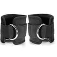 thumbnail image 3 of 2Pcs Sport Ankle Strap Gym For Cable Machines Buttocks And Leg Weights Exercises (Black), 3 of 5