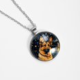 thumbnail image 4 of Shepherd Dog Stunning Glass Circular Pendant Necklace – Elegant Jewelry Piece for Women, 4 of 5