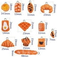thumbnail image 3 of 24pcs Mixed Imitation Food Charms Resin Loaf Bread Baking Baguette Cake Croissant Waffle Egg Tart Dangle Pendants Ornament for DIY Necklace Keychain Jewelry Making, 3 of 7