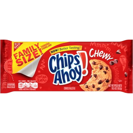 Nabisco Chips Ahoy! Chewy Cookies Family Size, 19.5