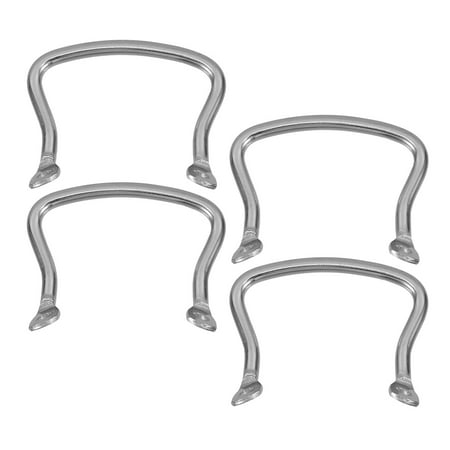 Worgeous 4pcs Stainless Steel Pot Handles Anti-Scald Double Side Handles Detachable and Reusable for Pressure Cookers and Woks Universal Replacement Handles