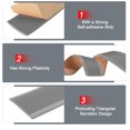 thumbnail image 3 of Unique Bargains 3.2Ft Stair Nosing, 6mm PVC Self Adhesive Staircase Step Edges Protectors, Grey, 3 of 7
