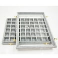 thumbnail image 3 of Lints Jewelry Organizer Large Capacity Display for Women Travel Storage Box Tray Necklace Rings Holder with Lid for Home Travel Multifunction Case Brown, 3 of 9