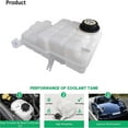 thumbnail image 6 of munirater Engine Coolant Reservoir Bottle Tank Replacement for 94-96 Chevrolet 12528777, 6 of 7