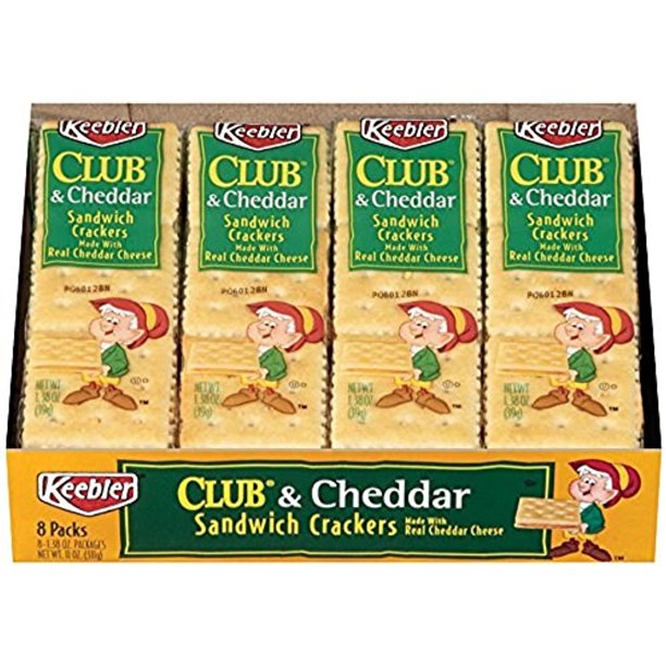 Keebler Cracker Sandwiches To Go Club & Cheddar 1.38 Oz 8 Ct 2