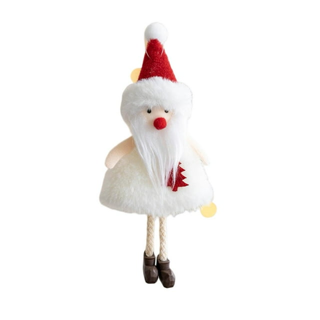 Chritsmas Pendant Exquisite Decorative Adorable Angel Girl Snowman Plush Doll for Party