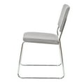 thumbnail image 2 of Hampden Furnishings Sandra Collection Padded Stack Chair, Grey, Pack of 2, 2 of 4