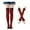 Black & Red, variant on Eosunjian Soft Skin-friendly Gloves Socks Womens Striped Gloves Socks Set Cozy Cotton Arm Warmers Leg Warmers Long Fingerless Gloves for Winter Christmas