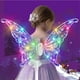 thumbnail image 2 of Disfraz Hada Alas De Mariposa Brillante Eléctrica Movimiento Morado Unitalla, 2 of 8
