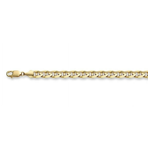14k Gold 5.25mm Mariner Link Chain Necklace