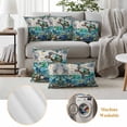 thumbnail image 6 of Stained Glass Sea Turtle Outdoor Waterproof Pillow Covers, Summer Coastal Ocean Jellyfish Decorative Rectangle Throw Pillowcase Sofa Cushion Sham for Patio/Couch/Chair, 20"x12" 2 Pack, 6 of 8