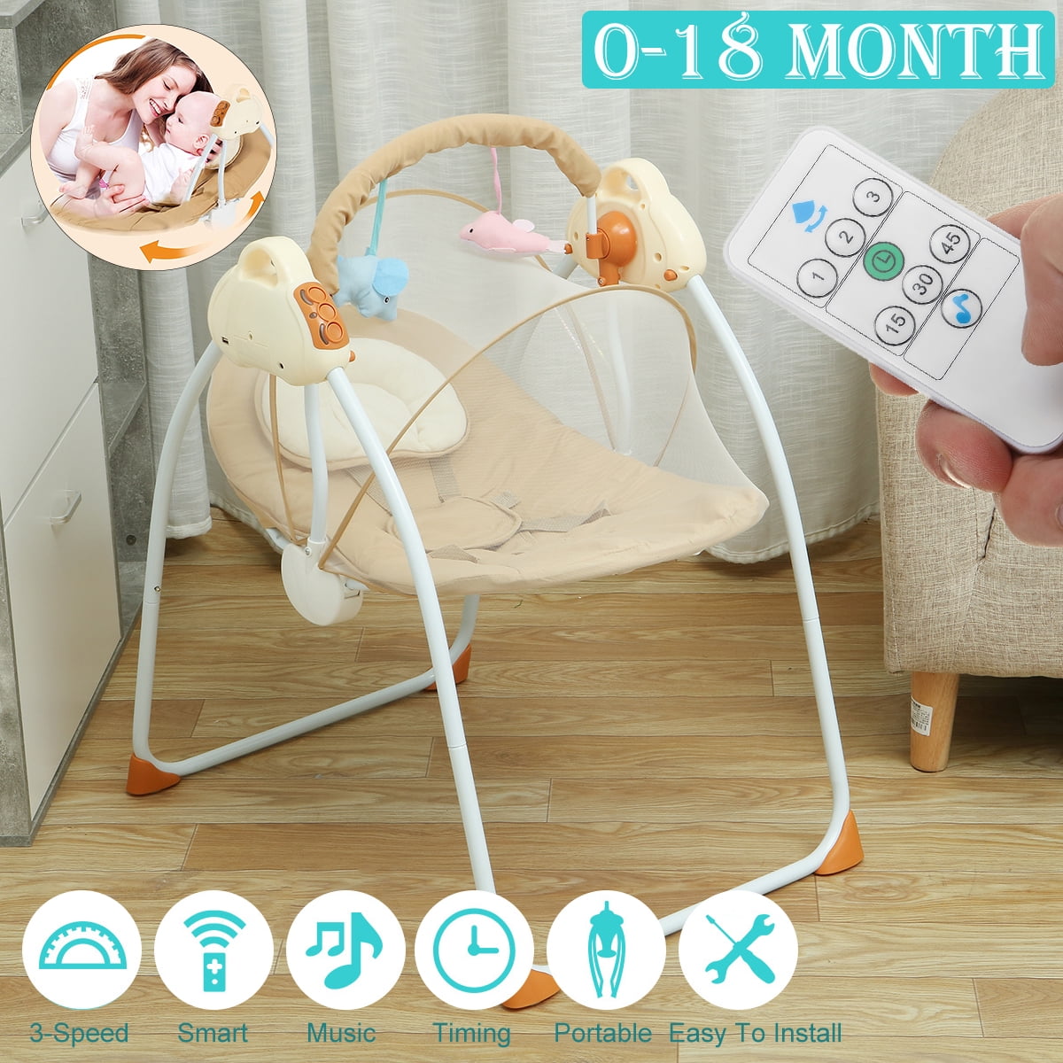 baby swing vibrating bouncer