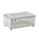 thumbnail image 5 of Cubiertas para Cajas de Pañuelos de Cristal Brillante Soporte para Servilletas 23x13x10cm - Champán, 23x13x10cm Plata BLESIY Sostenedor de tejido de cristal, 5 of 8