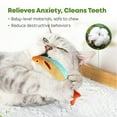 thumbnail image 5 of Jouets pour Chats Remplis d'Herbe à Chat, Jouet à Mâcher Doux Résistant aux Morsures, Jouet de Dentition Simulation Poisson Menthe à Chat, Jouets de Morsure pour Chatons Chat d'Intérieur, 5 of 5