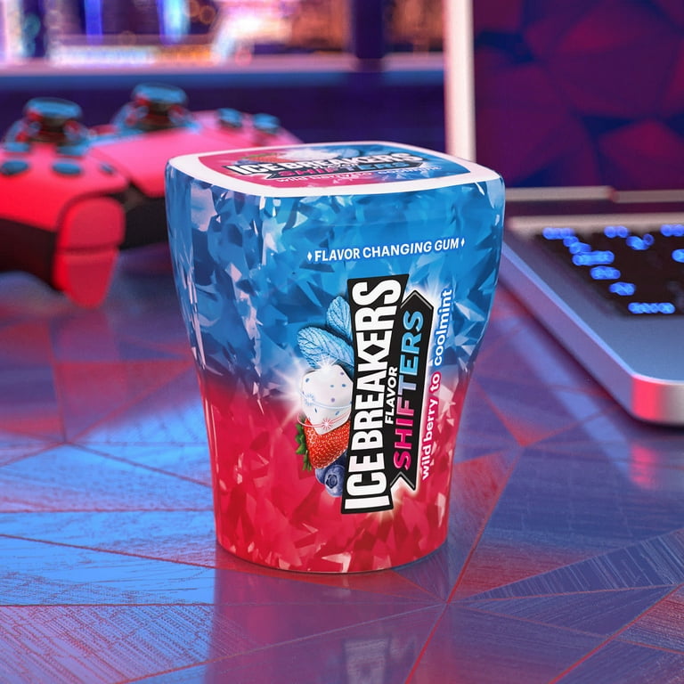 Ice Breakers Flavor Shifters Wild Berry to Coolmint Flavored Sugar