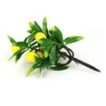 huntermoon Mini Potted Plant Simulation Lemon Pots Artificial Kumquat