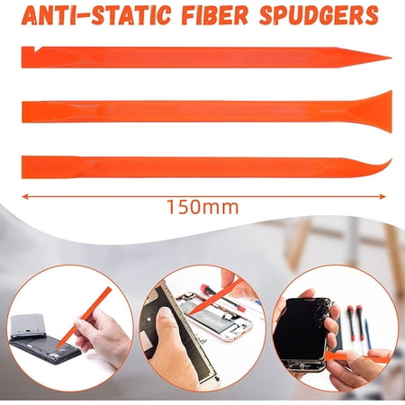 18 Pieces Non-Scratch Plastic Scraper Tool Carbon Fiber Plastic Scraper ...