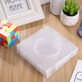 thumbnail image 2 of Healifty 6pcs 5mm Large Square Fuse Beads Boards Clear Plastic Pegboards for Kids Craft Beads, 2 of 6