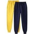 thumbnail image 1 of Pisexur 2PC Womens Sweatpants Solid Color Elastic High Waist Yoga Pants Casual Baggy Drawstring Workout Jogging Pants Oversized Straight Leg Sweatpants Plus Size Sweatpants with Pockets S-3XL, 1 of 2