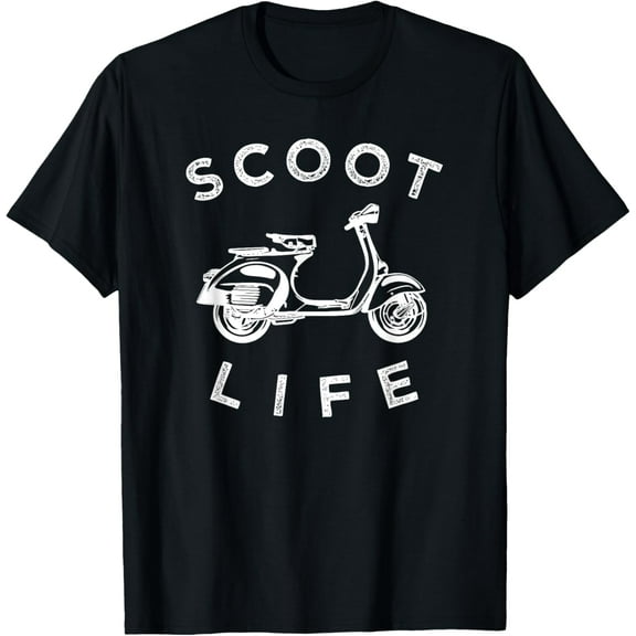 Scoot Life Scooter T-Shirt, Fun Moped Graphic Tee T-Shirt