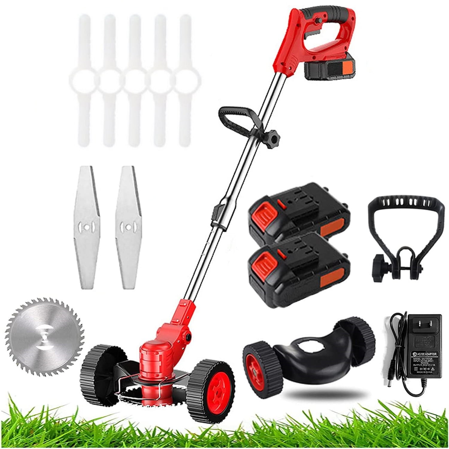Electric Weed Eater String Trimmer Weed Wacker Lawn Edger with 2 LiIon