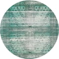 thumbnail image 1 of Ahgly Company Indoor Round Traditional Green Persian Area Rugs, 4' Round, 1 of 6