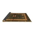 thumbnail image 2 of Ahgly Company Indoor Round Abstract Brown Contemporary Area Rugs, 6' Round, 2 of 4