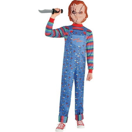 Party City Chucky Halloween Costume for Boys, Child’s Play, Includes Jumpsuit and
