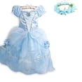 thumbnail image 1 of Vestido de Cenicienta para niñas, disfraz de Cenicienta y accesorios de princesa, fiesta de cumpleaños para niños, vestido de noche de Navidad Fivean unisex, 1 of 2