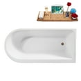 thumbnail image 6 of 65" Streamline B-412-162-ORB Soaking Freestanding Tub and Tray With Internal Drain in Matte Oil Rubbed Bronze, 6 of 10