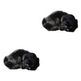 thumbnail image 1 of Tholdsy Cartoon Realistic Cat Plush Animal Figurine Companion  Toy Doll 2piezas Negro, 1 of 1