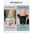 thumbnail image 6 of LOFIR Bamboo Viscose Diabetic Socks for Men Women, Extra Wide Non-Binding Moisture-Wicking Neuropathy Socks, 6 Pairs Seamless Knee High Socks, Size 9-11, Black, 6 of 7
