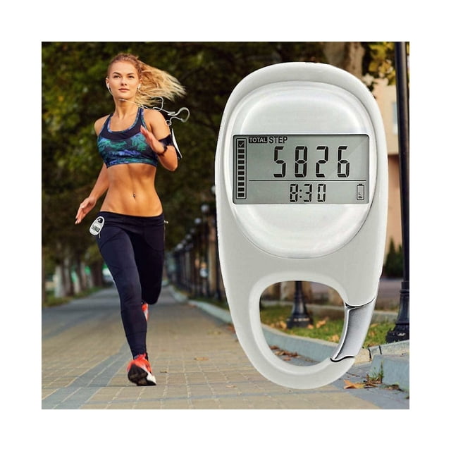 Podómetro simple | Podómetro para caminar con clip en 3D, monitor de objetivos diarios, podómetro sin aplicación, podómetro con memoria de 7 días para hombres, mujeres y niños